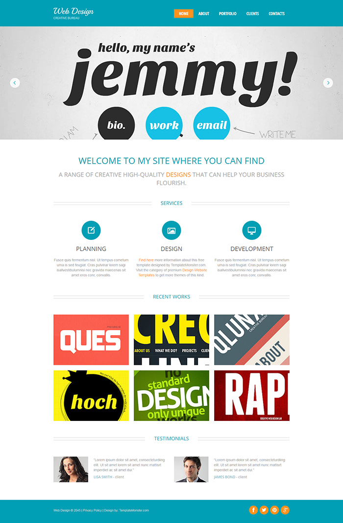 Free Web Design Website Template