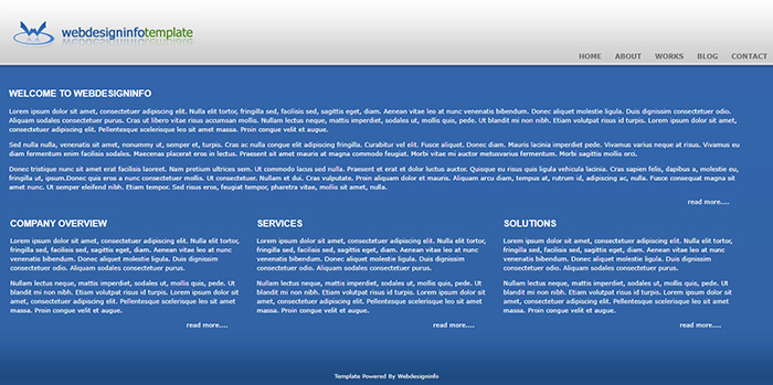 Free Webdesigninfo Website Template