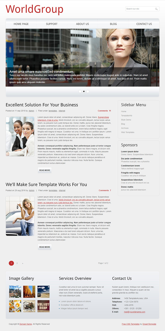 Free WorldGroup Website Template